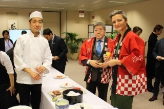 正木大使とベステガー上級副委員長